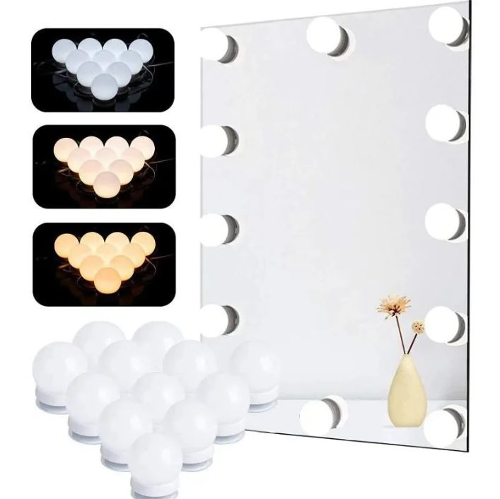 Vanity Lights for Mirror 3 Modes 10 LED Bulbs