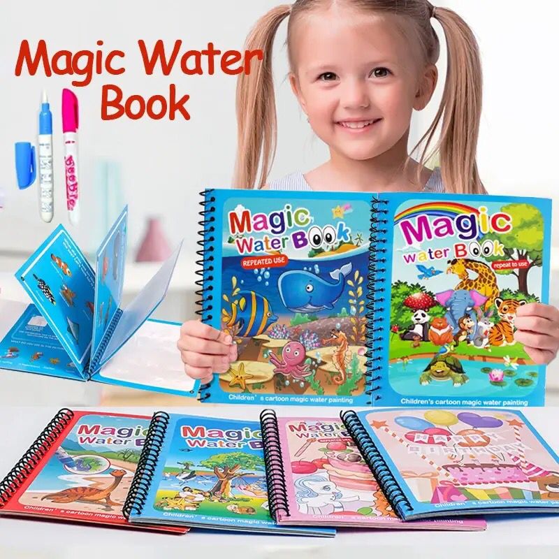 DIY Kids Finger Painting & Coloring Art Set