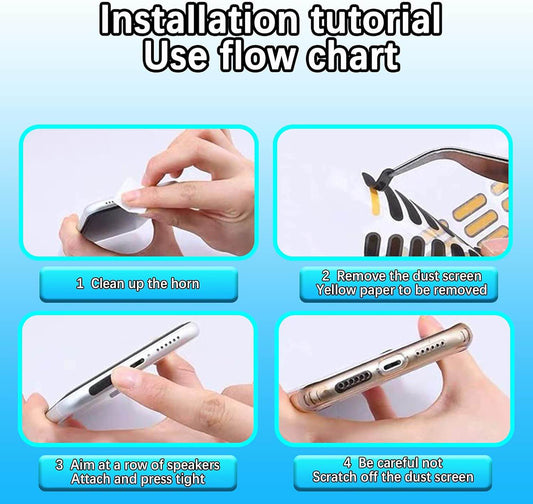 Universal Mobile Phone Dustproof Net Stickers – 10 Pcs