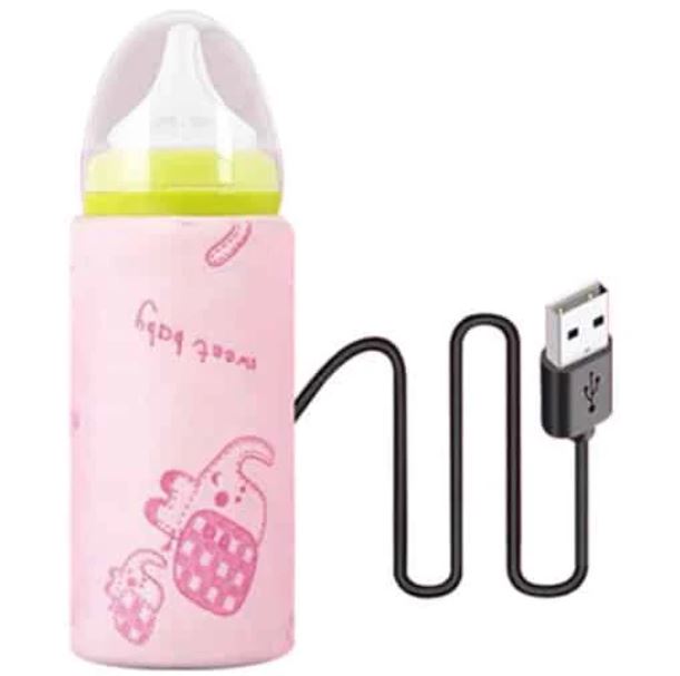 USB Baby Feeder Warmer | Portable Fast Heating Milk Bottle Warmer for Baby Feeding
