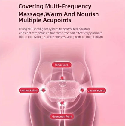 Portable Period Cramp Relief Heating Pad & Massager Belt