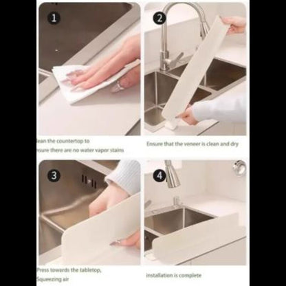 Silicone Sink Splash Guard Flexible Water Stopper