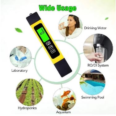 Digital TDS Meter 3 in 1 Water Quality Tester Pen for Drinking Water
