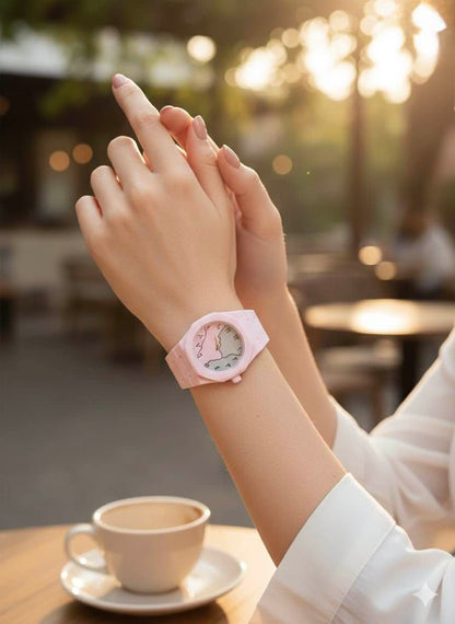 Premium Pink Aura Watch for Girls
