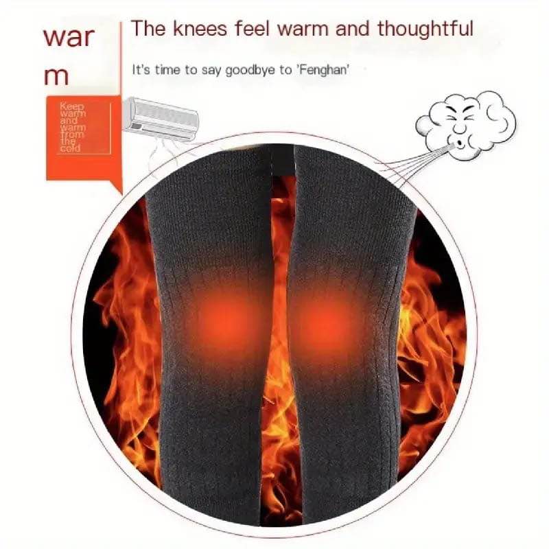 Men & Women Unisex Winter Fleece Knee Warmers – 1 Pair Soft Thermal Leg Sleeves