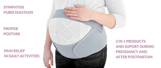 Pregnancy Belt for Women – Adjustable Maternity Support Belt with Shoulder Straps