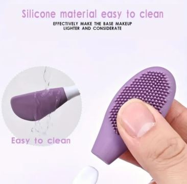 Reusable Silicone Soft Facial Cleansing Brush for Deep Cleaning, Exfoliating, Mud Film Spreading & Skincare