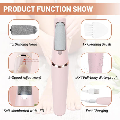 2-in-1 Electric Foot Callus Remover Pedicure Machine Foot Spa Electric Tool